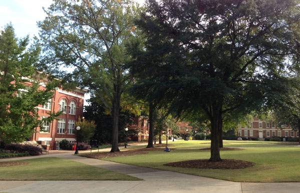 University of Georgia campus. 
