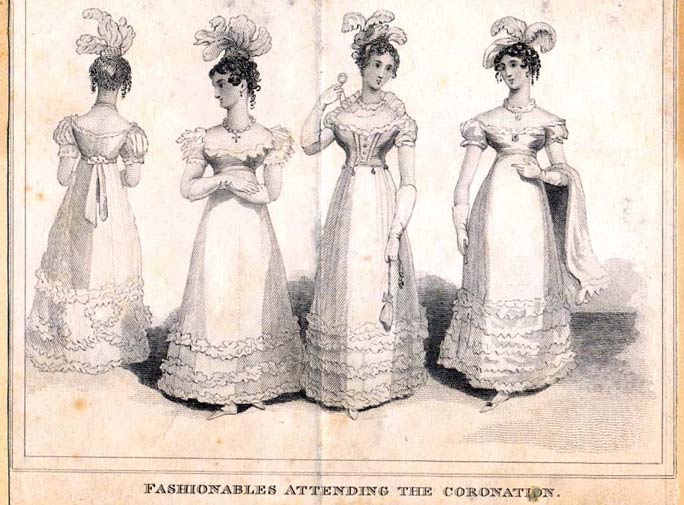 Archive illustration of women wearing white dresses