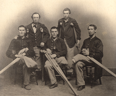 Soldiers at Armory Square Hospital, Washington, D.C., 1860s. (Image used by courtesy of the National Library of Medicine)