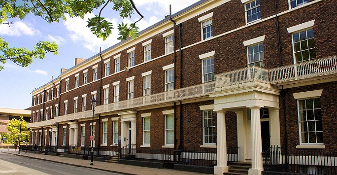 the exterior of 8-14 Abercromby Square, a georgian buildling
