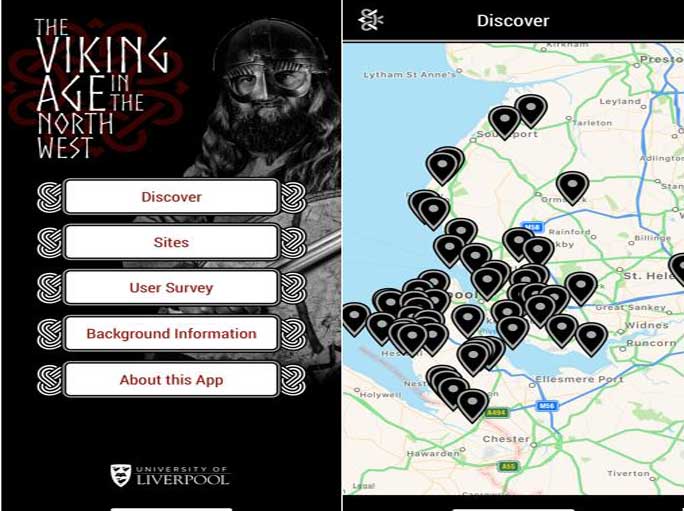 Screenshots of Vikings in the North West App