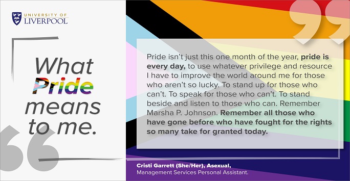Cristi Garrett - What Pride means to me