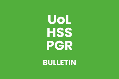 White text on a green background