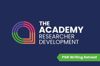 The Academy logo with a flag that reads 