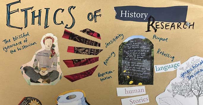 A collage produced by a workshop participant