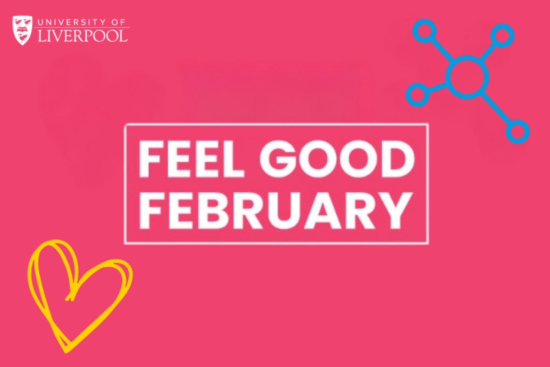 White text on a pink background