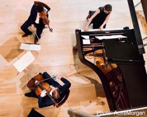 Musicians seen from above
