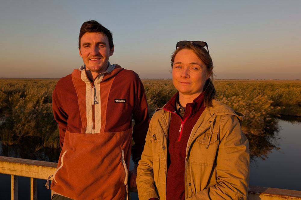 Dr Mary Shepperson and colleague