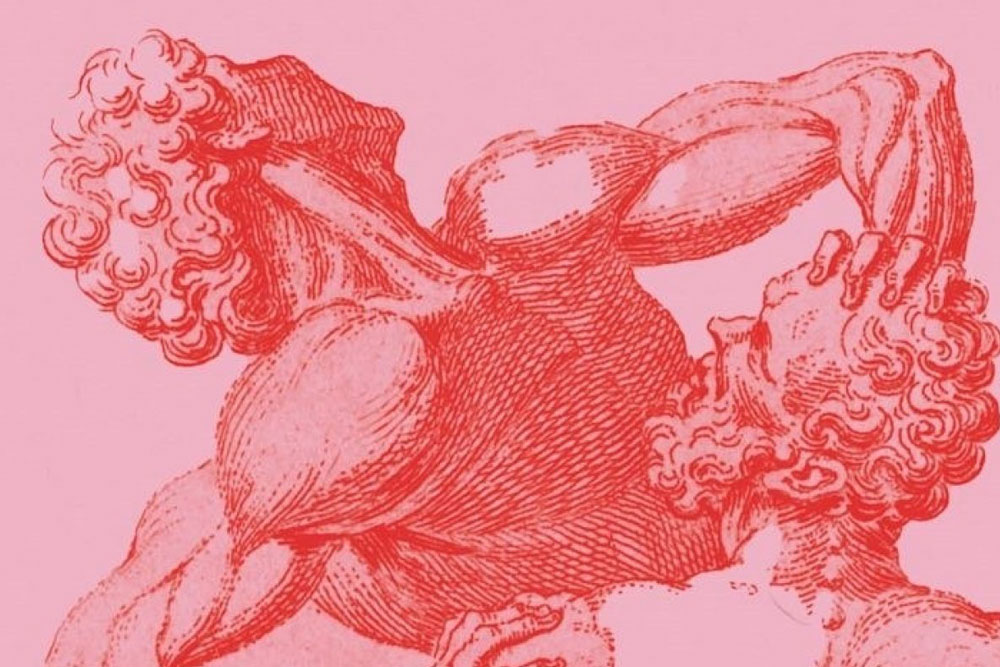 Anatomical illustration of two male figures