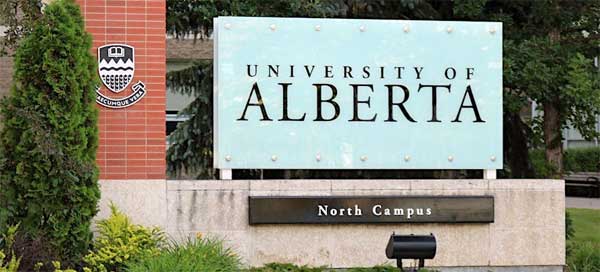 Alberta University signage