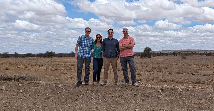 Paul Lunn, Eric Fevre and colleagues in Kenya