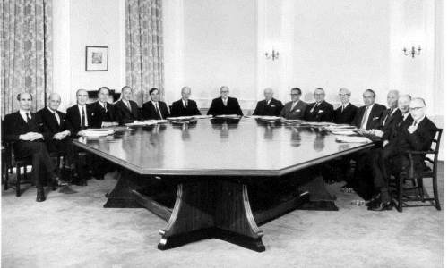 A meeting of the Medical Research Council, circa 1960s