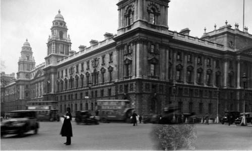 A historical image of Whitehall, London