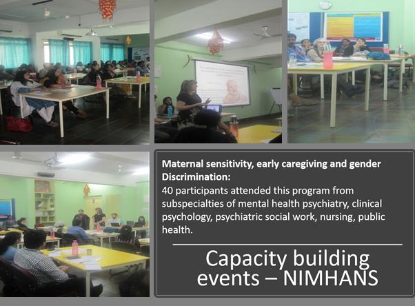Image showing seminar during visit in Bangalore on Measurement of Maternal Infant Interaction and meeting with anganwadi