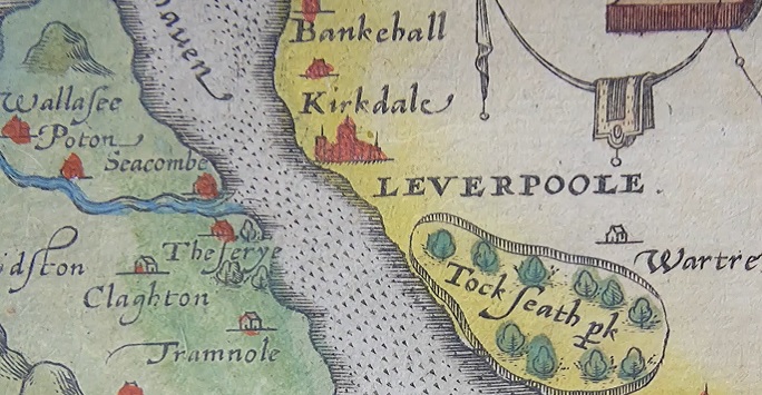 Medieval map of North-West England.