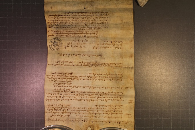 Irish medieval manuscript