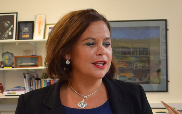 Sinn Féin leader, Mary Lou McDonald: "Brexit and the Good Friday Agreement are incompatible"