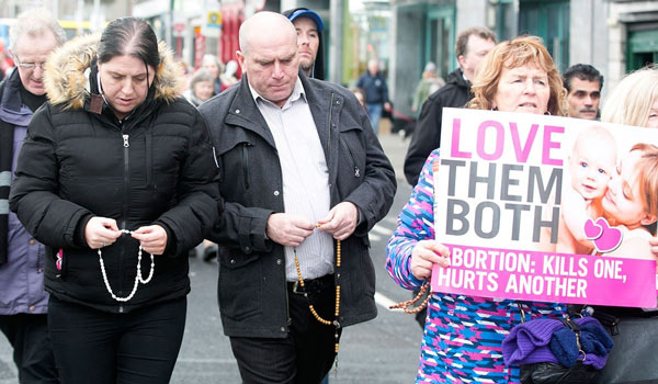 Pro-life placard