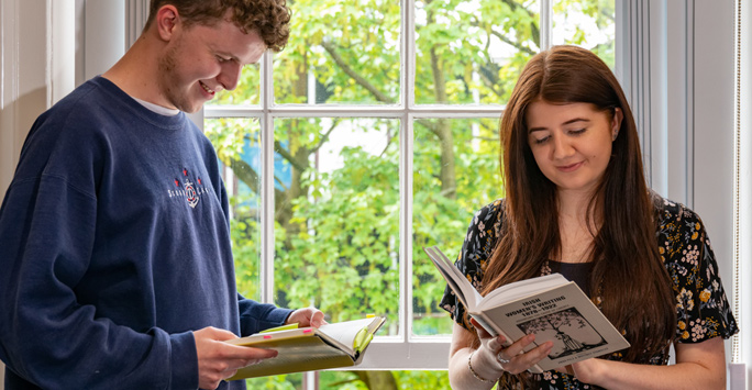 Students reading