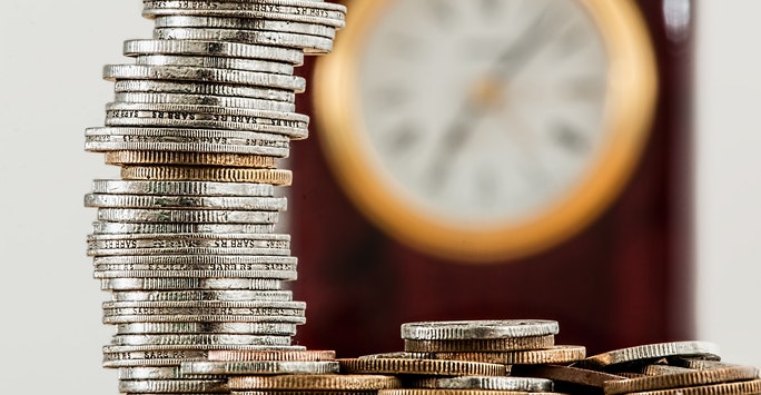 stack of gold and silver coins