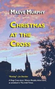 Christmas at the Cross by Maeve Murphy book cover. Sunset skyline with the book title in yellow top left