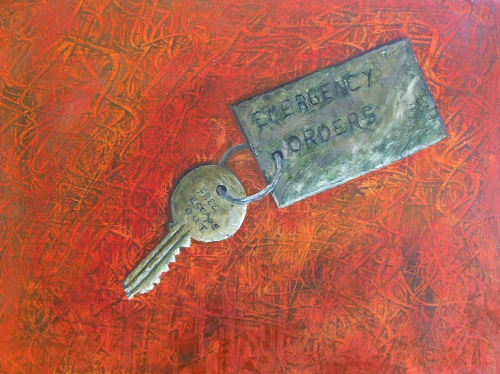 Painting of a key