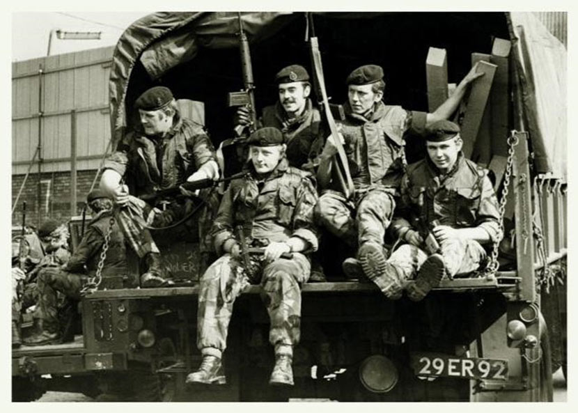 Soldiers on a truck