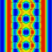 Simulation of electric field distribution in a micro accelerator
