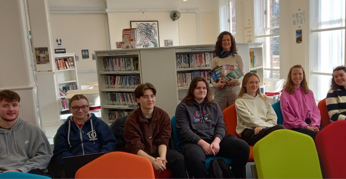 Inspiring Writing – The German author Kerstin Carlstedt visits students of German