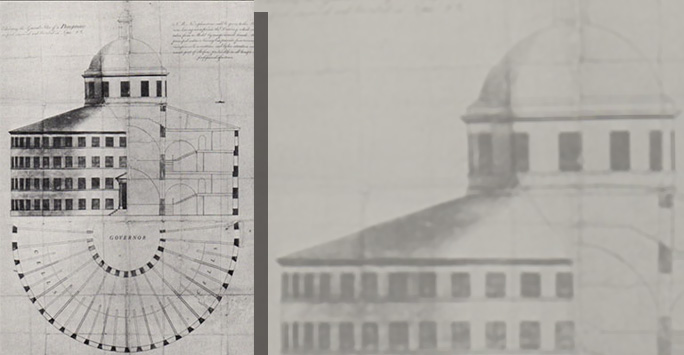 Architectural drawing Building Benthams Panopticon