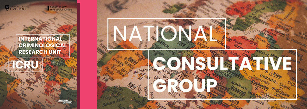 Map of the world with white text overlaid that reads: 'National Consultative Group'