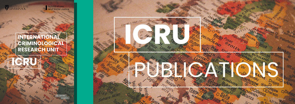 Map of the world with white text overlaid that reads: 'ICRU Publications'