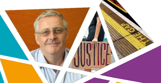 Research Impact collage - Closing Justice Gaps - Prof Barry Godfrey