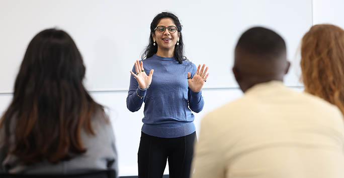 Someone giving a lecture.