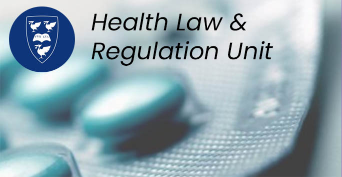Health Law and Regulation Unit logo - image of pill packet