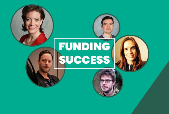 A green background with white text overlay that reads 'Funding Success'.