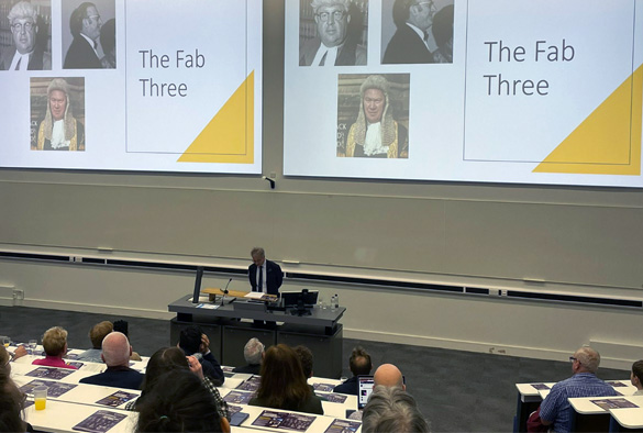 Lecture room filled with people