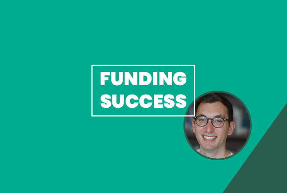 A green background with white text overlay that reads 'Funding Success'.