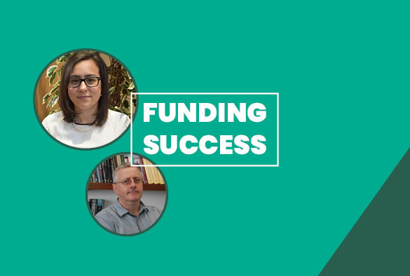 A green background with white text overlay that reads 'Funding Success'.