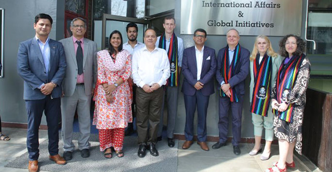 University of Liverpool visit to O.P. Jindal Global University.