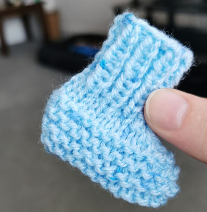 Knitted sock