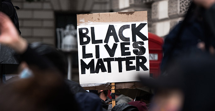 Photo of a Black Lives Matter placard
