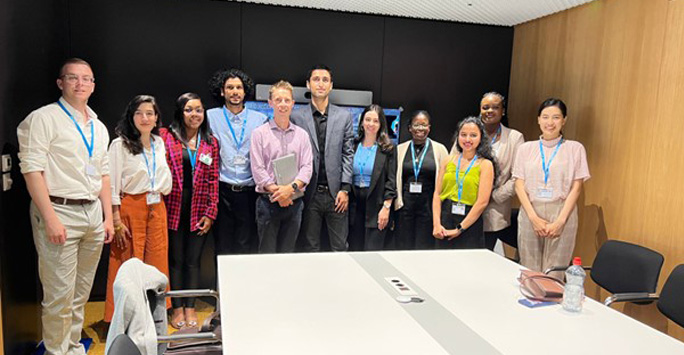 The group of students at the World Health Organisation, Geneva