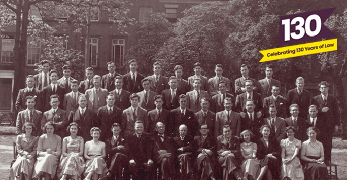 Group of law staff and students from the 1940's