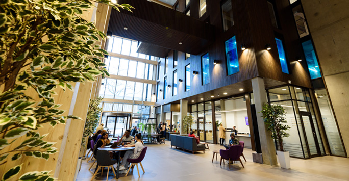 Atrium of the School of Law and Social Justice Building