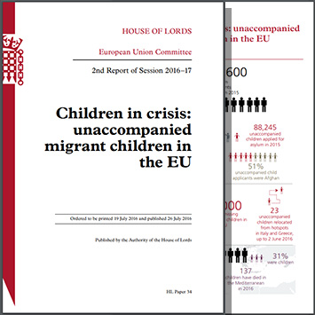 Children in crisis report cover