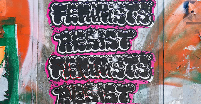 Feminists resist graffiti