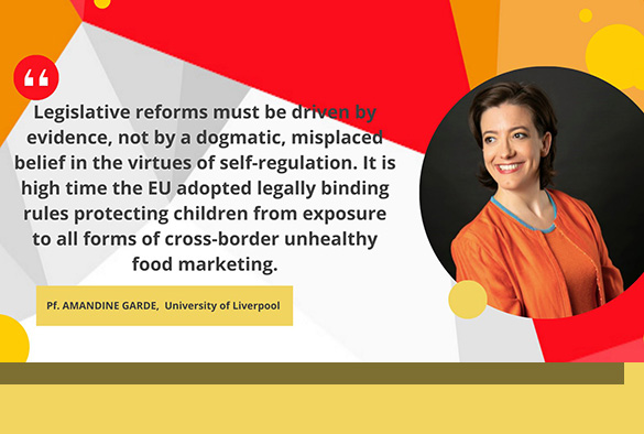 Amandine Garde quote on the Food Marketing Directive