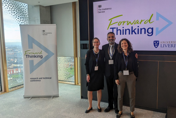 Professor Sarah Patterson (LSE), Dr. Riz Mokal (South Square), and Professor Irit Mevorach (Warwick) at the Forward Thinking Conference