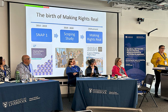 Global Network on National Human Rights Action Planning presentation with slides